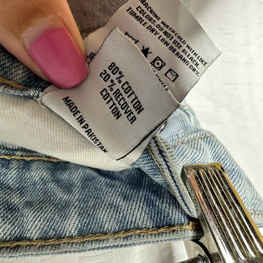 Lovers And Friends Jeans Women 30 Blue Reece High Rise Rigid Slim Straight Denim - Picture 11 of 15